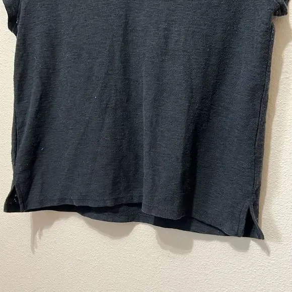 Madewell Black Sleeveless Cropped T-Shirt - Picture 5 of 5